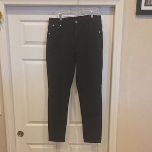 Fleece Lined Black Women's Jeans